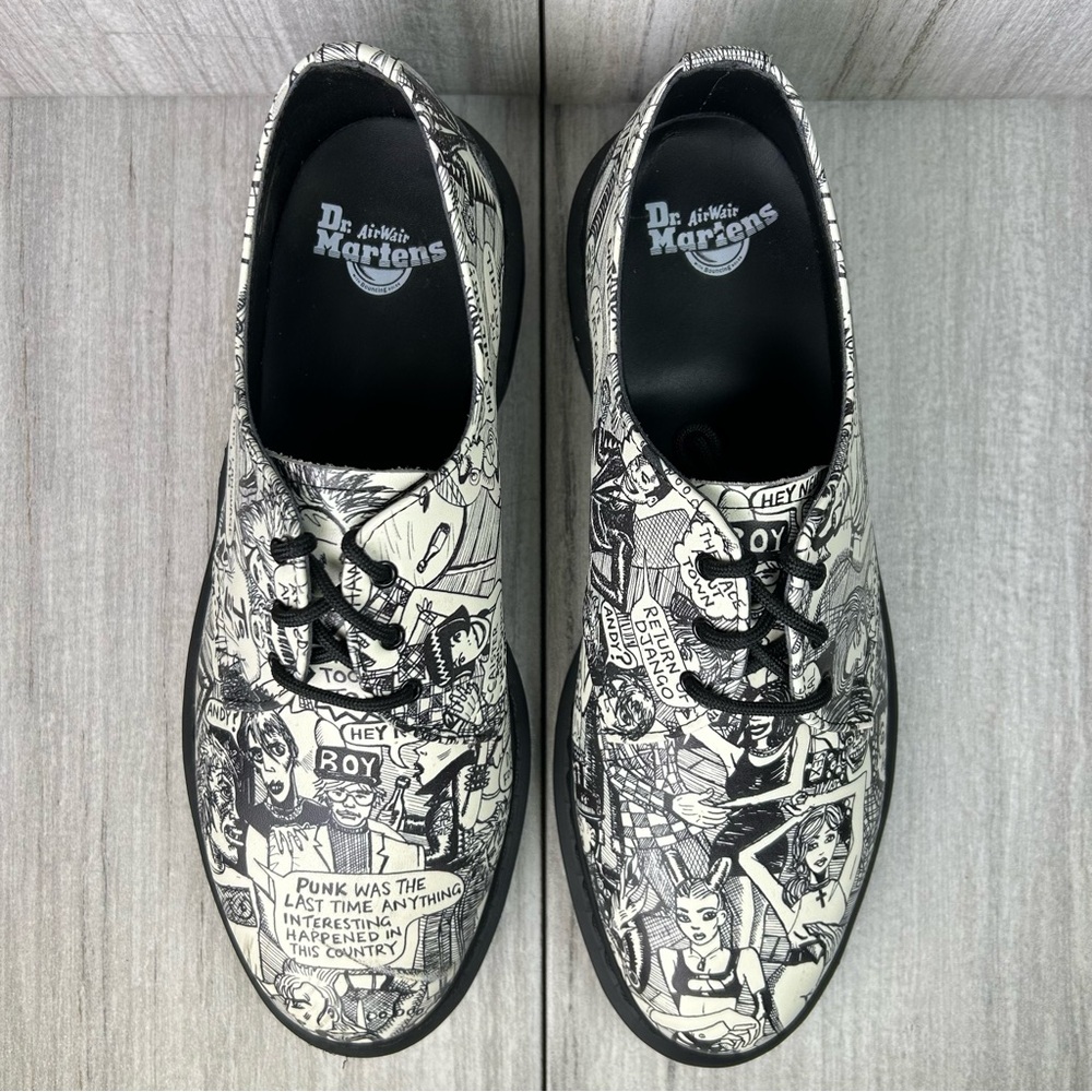 RARE NEW Dr. Martens 1461 Docs Mark Wigan Party People Mens Size 10 Wmns 11 - Picture 6 of 13